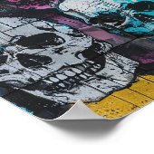 Street Art Skull Poster Design A29 (Hoek)