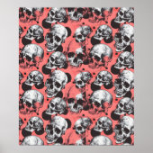Street Art Skull Poster Design A30 (Voorkant)