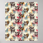 Street Art Skull Poster Design A33 (Voorkant)