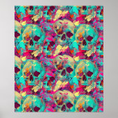 Street Art Skull Poster Design A37 (Voorkant)