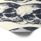Street Art Skull Poster Design A6 (Hoek)