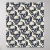 Street Art Skull Poster Design A6 (Voorkant)