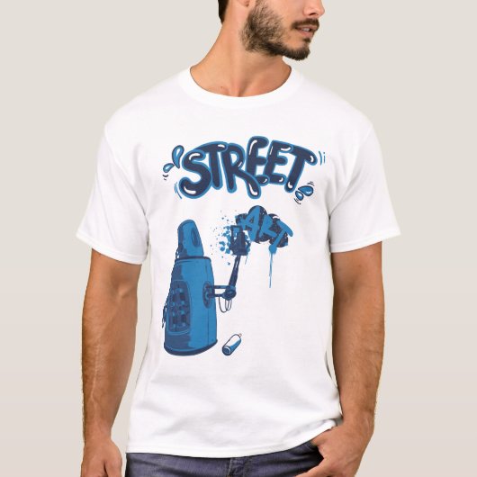 Street Art Spray Bottle T-shirt (Voorkant)