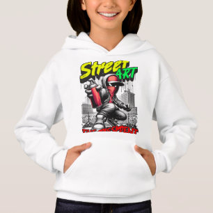Street Art T-Shirt Design – Vetgedrukte en stedeli