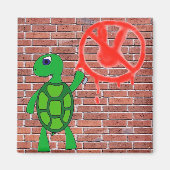 Street Art Turtle Graffiti Magnet (Voorkant)