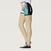 Street art Unieke fake shorts Mode Zipper Chic Leggings (Links)