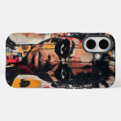 Street Art Vibes Bold Collage Telefoonhoes Case-Mate iPhone Case (Achterkant (horizontaal))