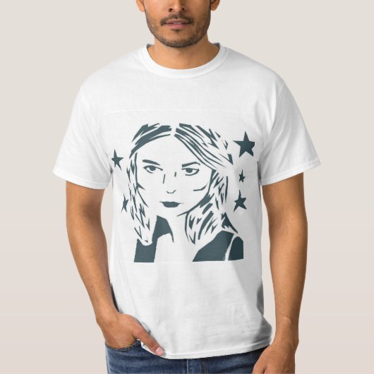 Street Art Woman Shirt (Voorkant)