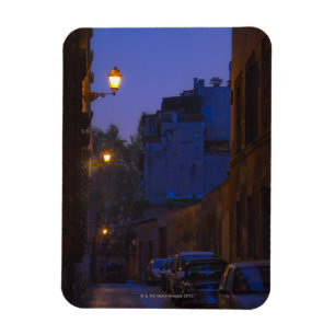 Street at night in Rome, Italië Magneet