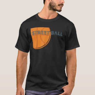 Street Ball Sinaasappel BasketBall Sportief Cool A T-shirt