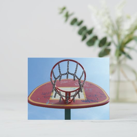 Street Basket Briefkaart (Staand voorkant)