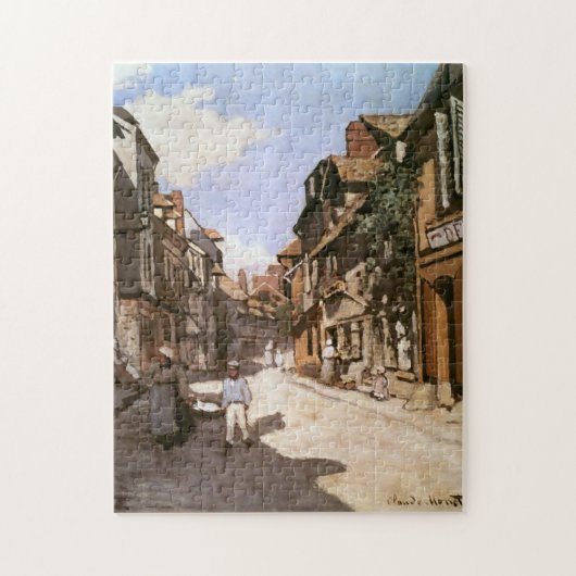 Street Bavolle Honfleur Claude Monet Fine Art Legpuzzel (Verticaal)