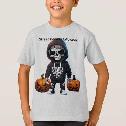 Street Bones: Halloween Rebel T-shirt (Voorkant)