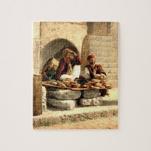  Street Bread Sellers Jerusalem Israel 1890 Legpuzzel (Verticaal)