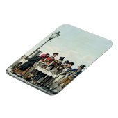 Street Breakfast gegraveerd door G.Hunt, 1825 (eng Magneet (Linkerzijde)