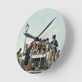 Street Breakfast gegraveerd door G.Hunt, 1825 (eng Ronde Klok (Hoek)