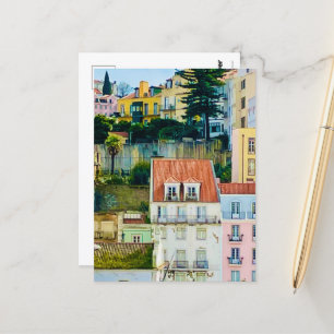 Street Briefkaart, Lissabon Portugal Europe, Trave Briefkaart