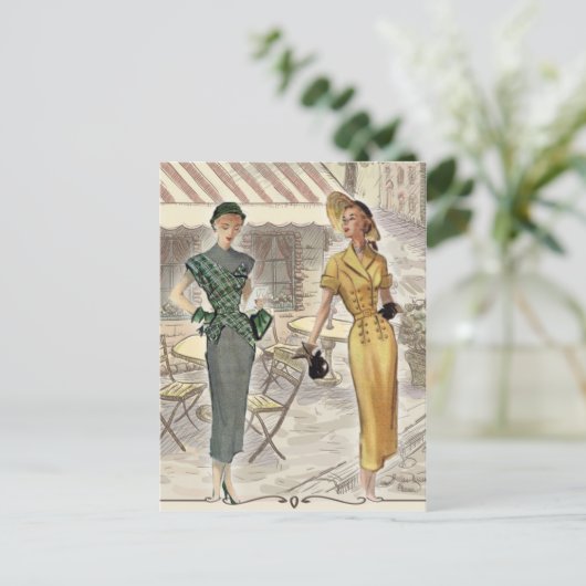 Street Cafe Briefkaart (Staand voorkant)