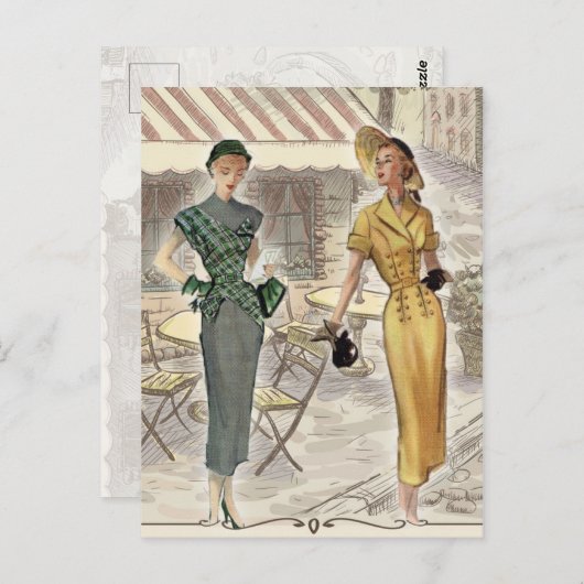 Street Cafe Briefkaart (Voorkant / Achterkant)