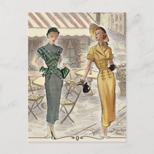 Street Cafe Briefkaart (Voorkant)