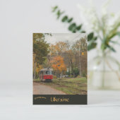 Street Car in Kyiv Ukraine Briefkaart (Staand voorkant)