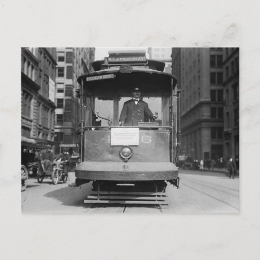 Street Car, New York City, Briefkaart (Voorkant)