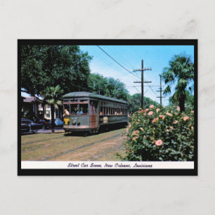Street Car Scene, New Orleans  Briefkaart