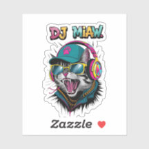 Street Cat DJ Attitude – Krachtige Streetwear Kuns