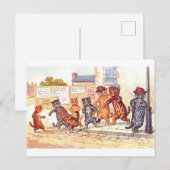 Street Cats door Louis Wain Briefkaart (Voorkant / Achterkant)