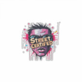 Street Certified | Urban Graffiti Face Art Design Sticker (Voorkant)