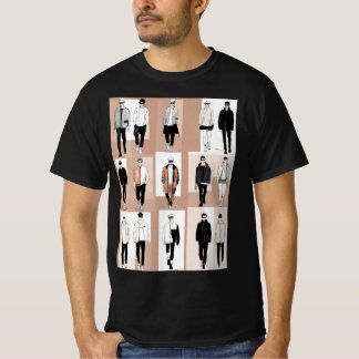"Street Chic: Catwalk Trends op zwart T-shirt" T-shirt