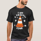 Street Cone Costume | Ik ben een verkeerskone Lazy T-shirt (Voorkant)