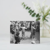 Street Dance, Crowley, Louisiana, jaren '30 Briefkaart (Staand voorkant)