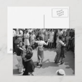 Street Dance, Crowley, Louisiana, jaren '30 Briefkaart (Voorkant / Achterkant)