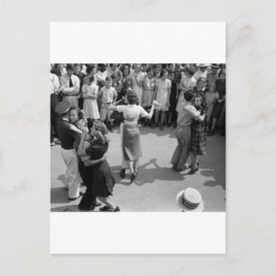 Street Dance, Crowley, Louisiana, jaren '30 Briefkaart