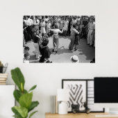 Street Dance, Crowley, Louisiana, jaren '30 Poster (Thuiskantoor)