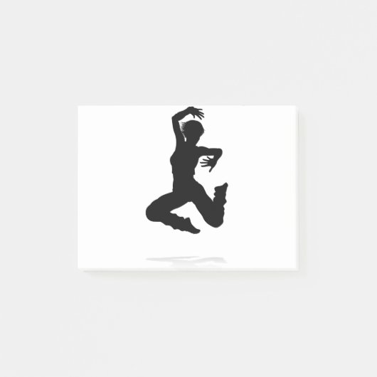 Street Dance Dancer Silhouette Post-it® Notes (Voorkant)
