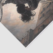 Street Dancers with Swirling Music Decoupage Tissuepapier (Detail)