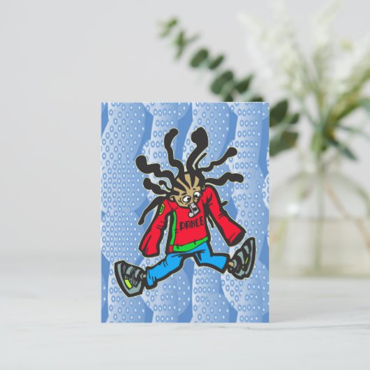 Street Dancing Doll Briefkaart (Staand voorkant)