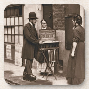 Street Doctor, 1876-77 (houtburytype) Bier Onderzetter