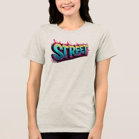 “Street Dreams” “City Speaks” “Urban Pulse” “Concr Tri-Blend Shirt (Voorkant)
