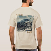 Street Eagle Drift Car Grafisch T-shirt (Achterkant)