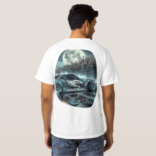Street Eagle Night Drift Maanverlichte Racende A T-shirt