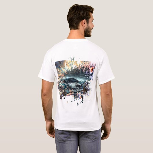 Street Eagle Velocity Burst Car T-shirt (Achterkant volledig)