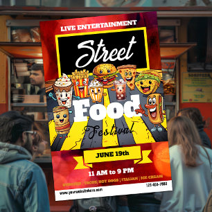 Street Food Festival   foodtruck Flyer