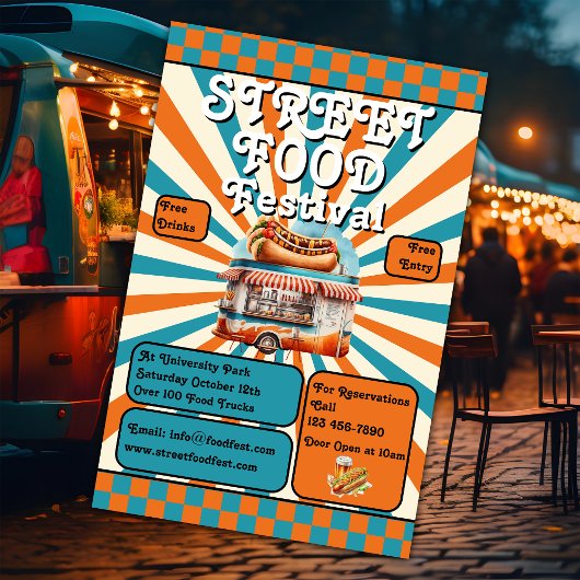 Street Food Festival Promotie Flyer