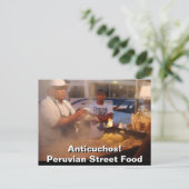Street Food in Peru - Anticuchos Briefkaart (Staand voorkant)