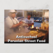 Street Food in Peru - Anticuchos Briefkaart (Voorkant)