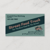 Street Food Truck Visitekaartje (Voorkant)