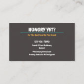 Street Food Truck Visitekaartje (Achterkant)